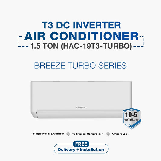 Hyundai T3 DC Inverter AC Breeze 1.5 Ton (HAC-19T3-TURBO)