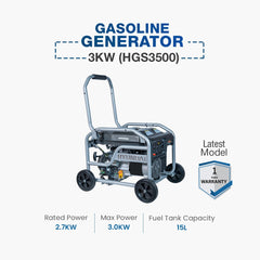 Hyundai Gasoline Generator 3 KW (HGS3500)