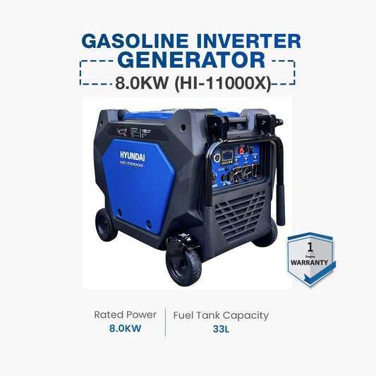 Hyundai Gasoline Inverter Generator 8.0KW (HI-11000X)